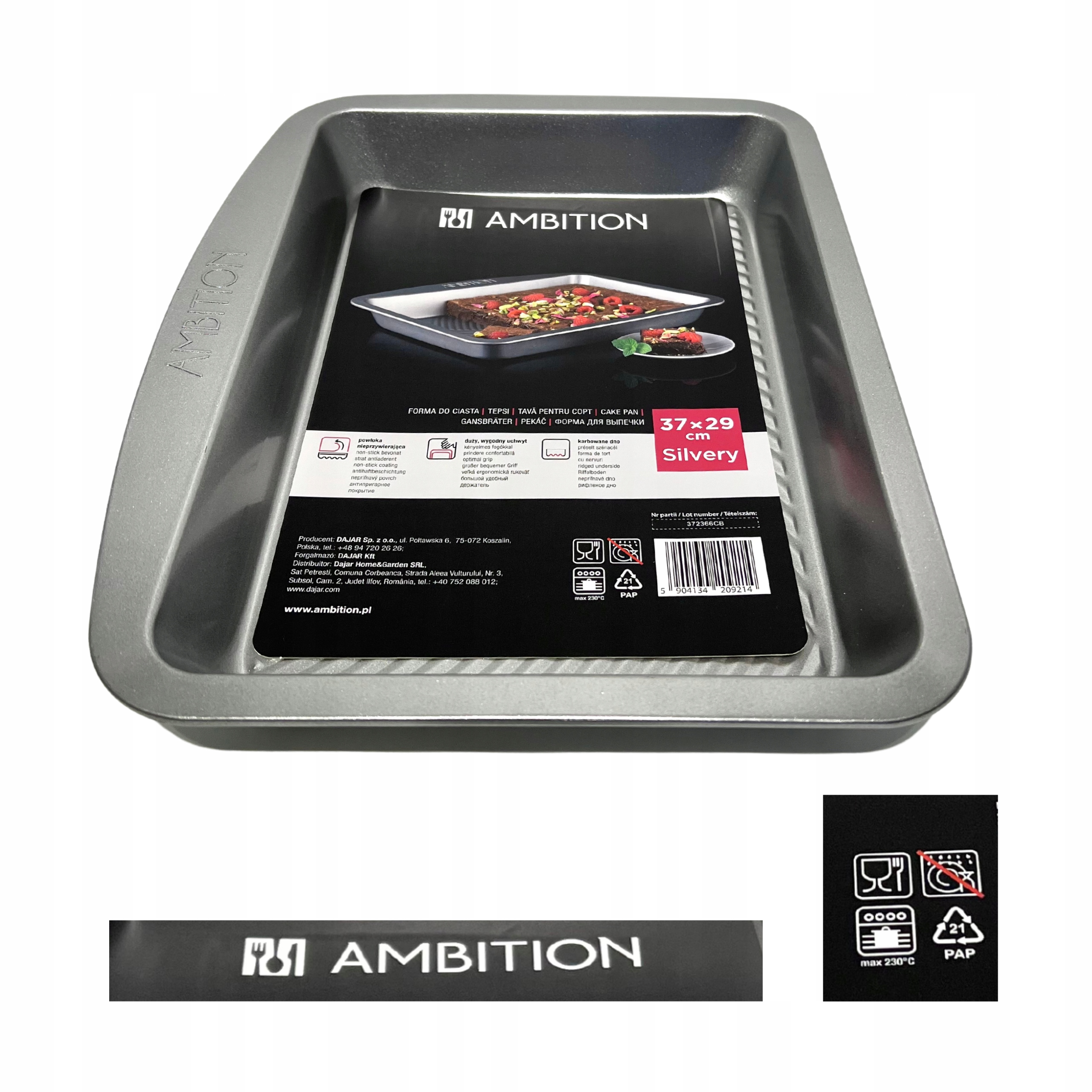 

Forma Do Pieczenia Blacha 37X29 Prostokąt Ambition