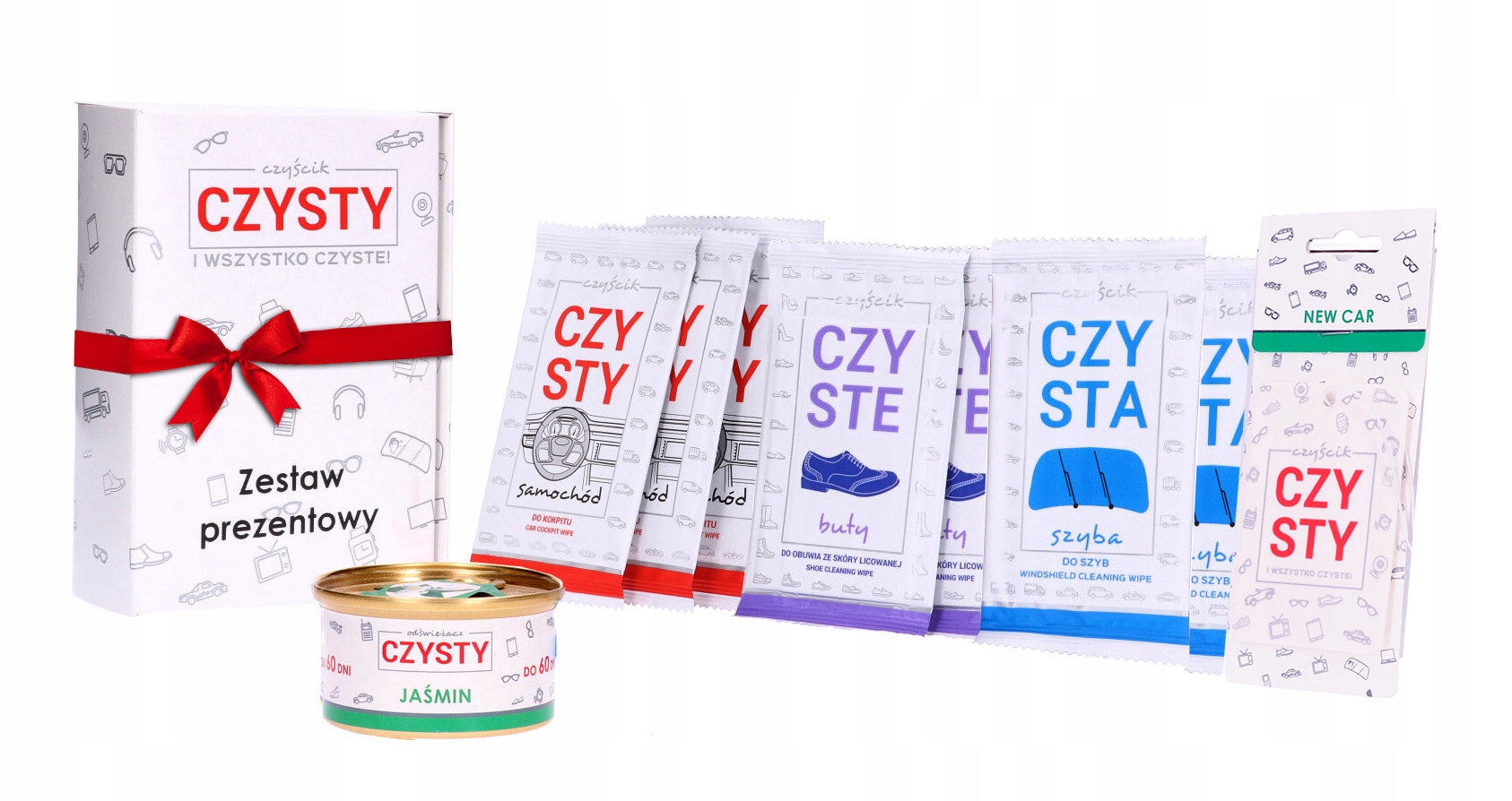 

Zestaw Prezentowy Puszka Chusteczki Choinka