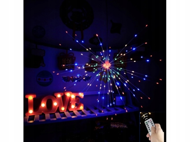 

Lampki drucik Fajerwerki 100 Led Multikolor