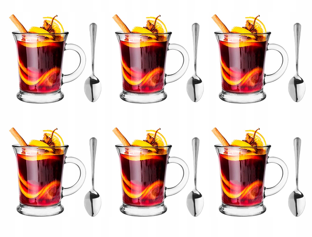 

Komplet 6 Kubków Do Kawy Łyżeczki Deserowe