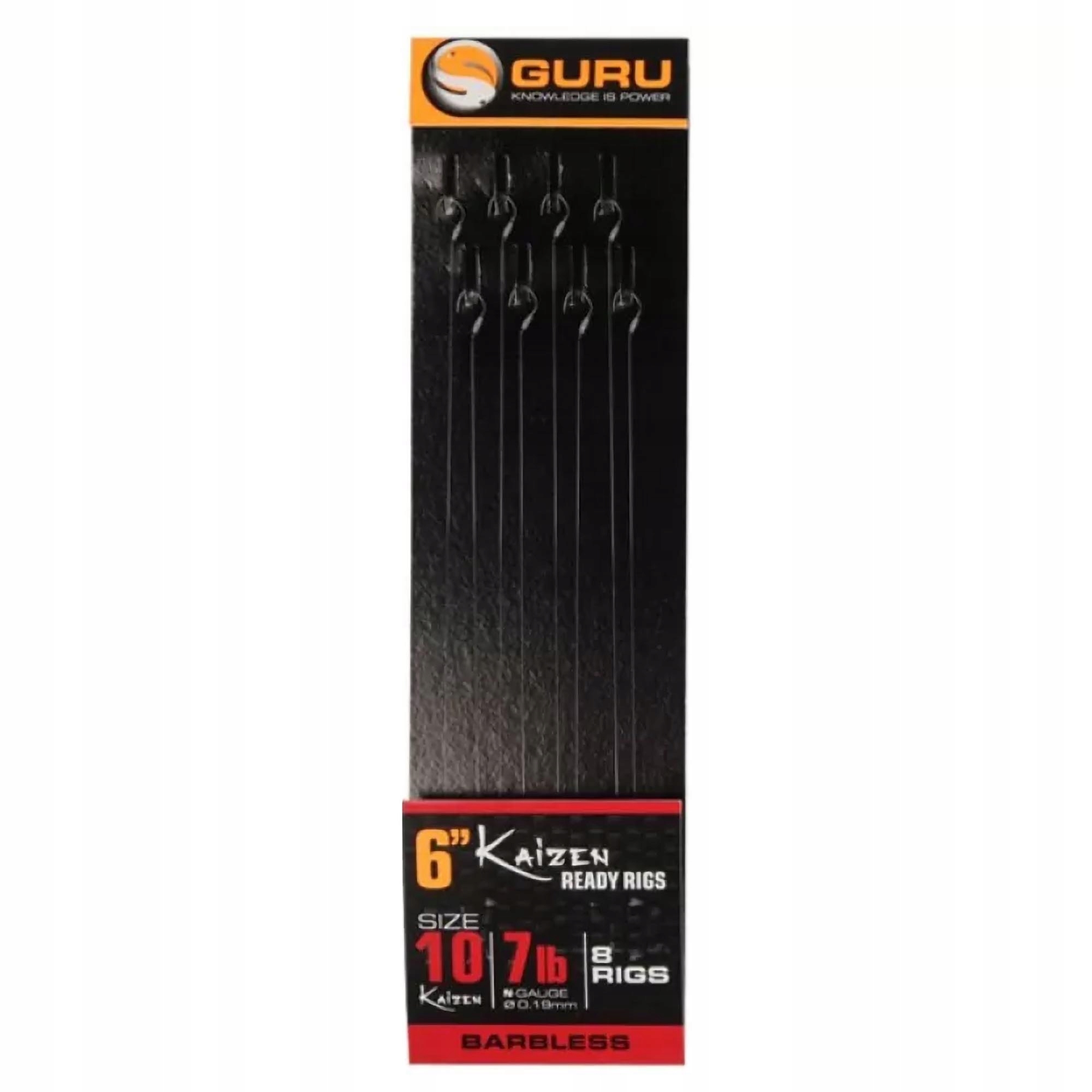 Przypony Guru Kaizen Pole Rigs Dł 15cm Śr 0.17mm Rozmiar 12