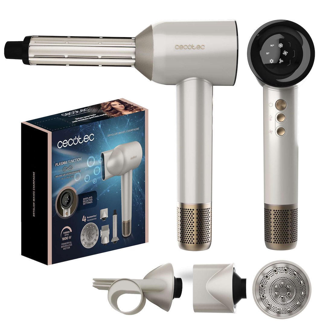 Sušič vlasov Cecotec DryGlam Waves Champagne