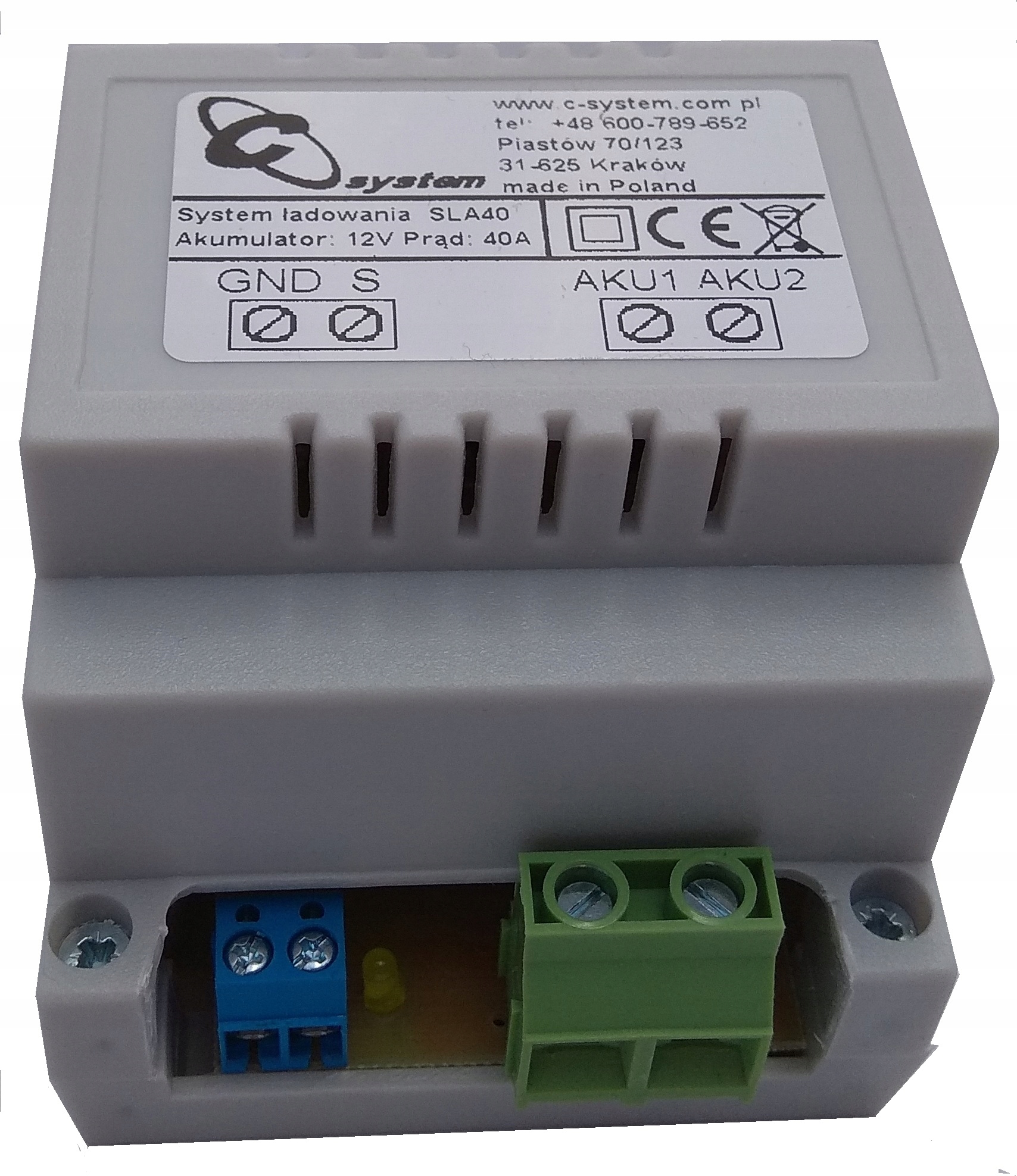 Separator ladowania akumulatorow SLA 40 C system