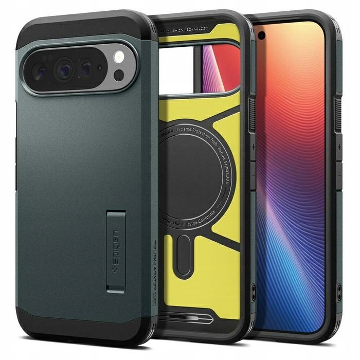 Pouzdro Spigen Tough Armor Mag MagSafe pro Google Pixel 10 Pro XL zelené