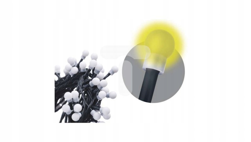 

Komplet choinkowy kulki Xmas Zyk 12W 200LED 10m Ip