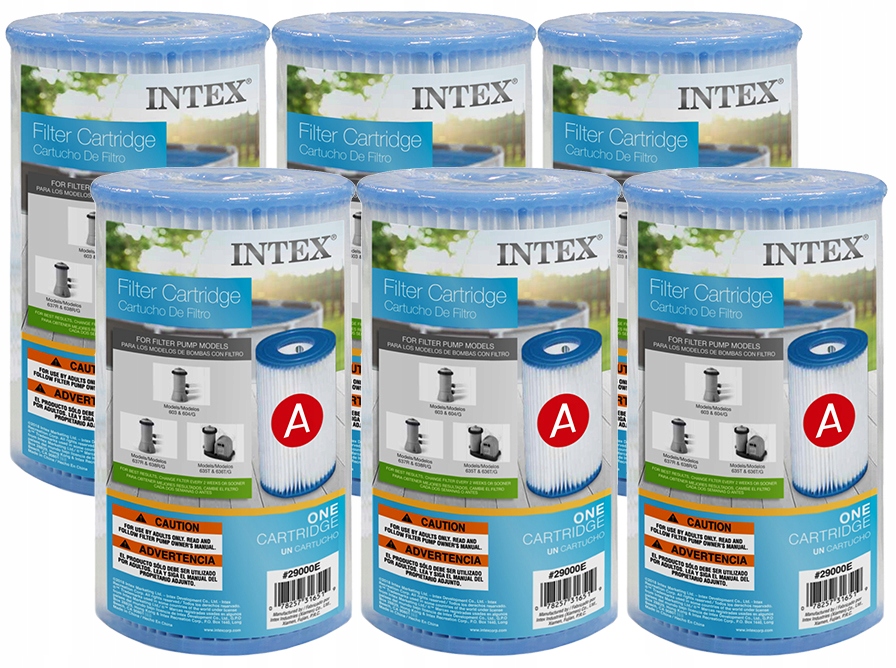 

6 x Filtr Do Pompy Basen Typ A Intex 29000