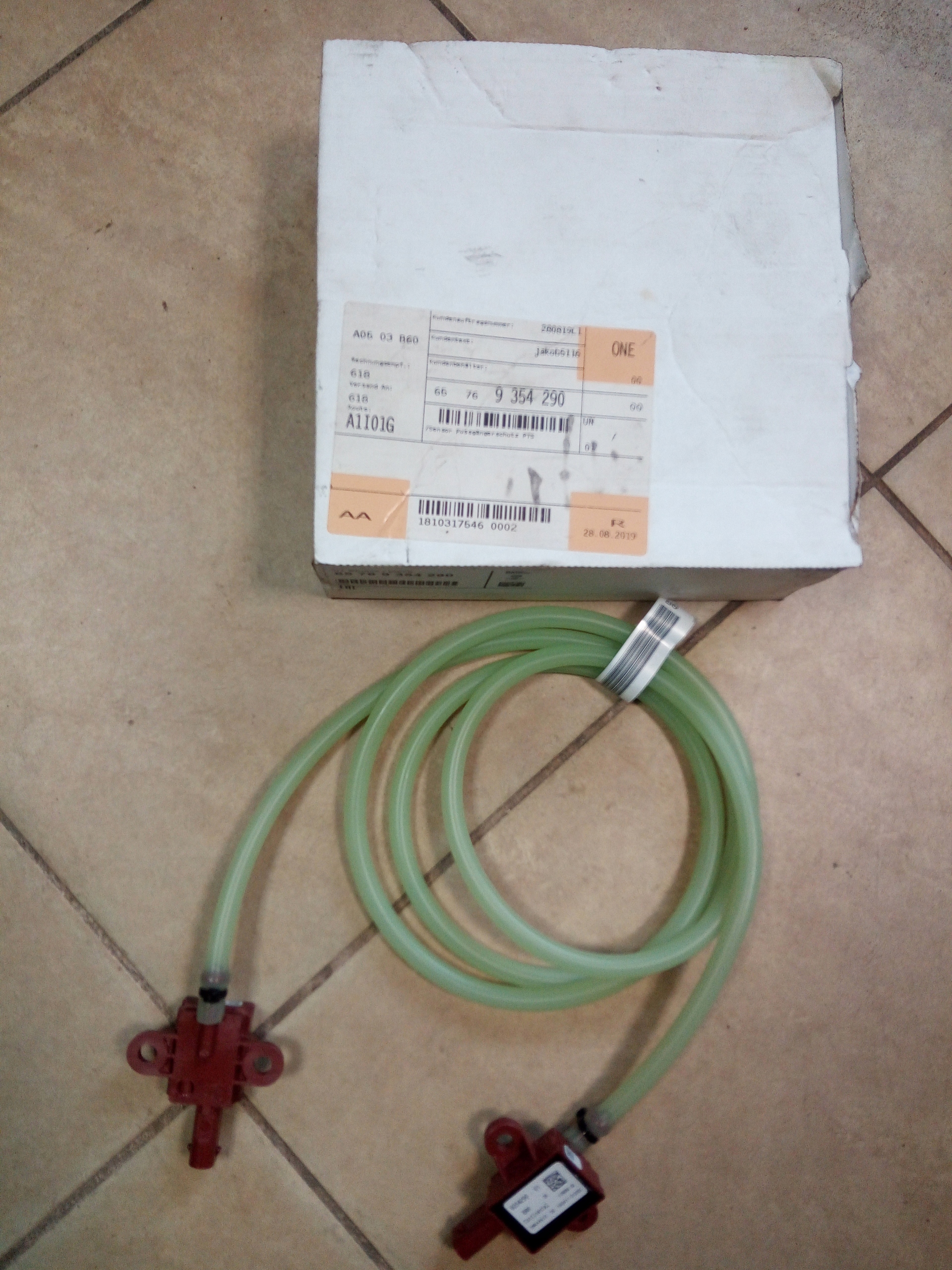 65769354290 - Датчик защиты пешеходов BMW 1 F48 LCI 9354290 *