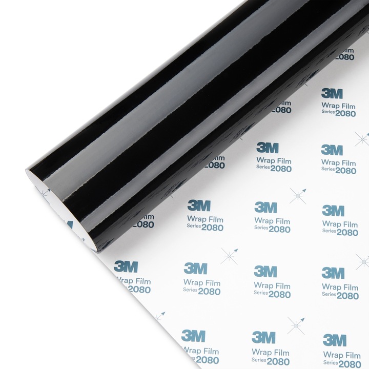 3M Folia Okleina Czarna Czarny Połysk G12 2080 Auto Samoprzylepna 152x50cm