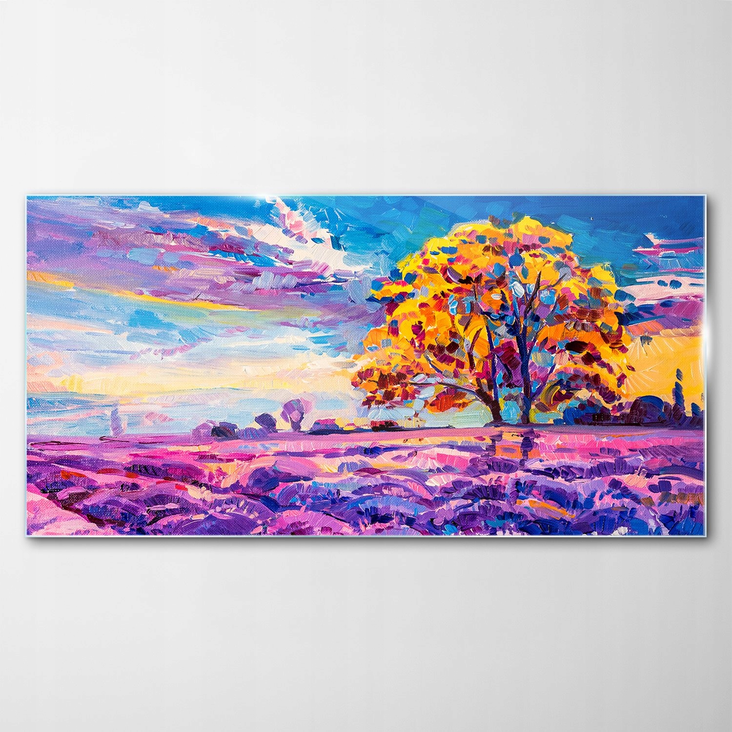 

Obraz na Szkle Dekor Lawenda Zachód Słońca 120x60