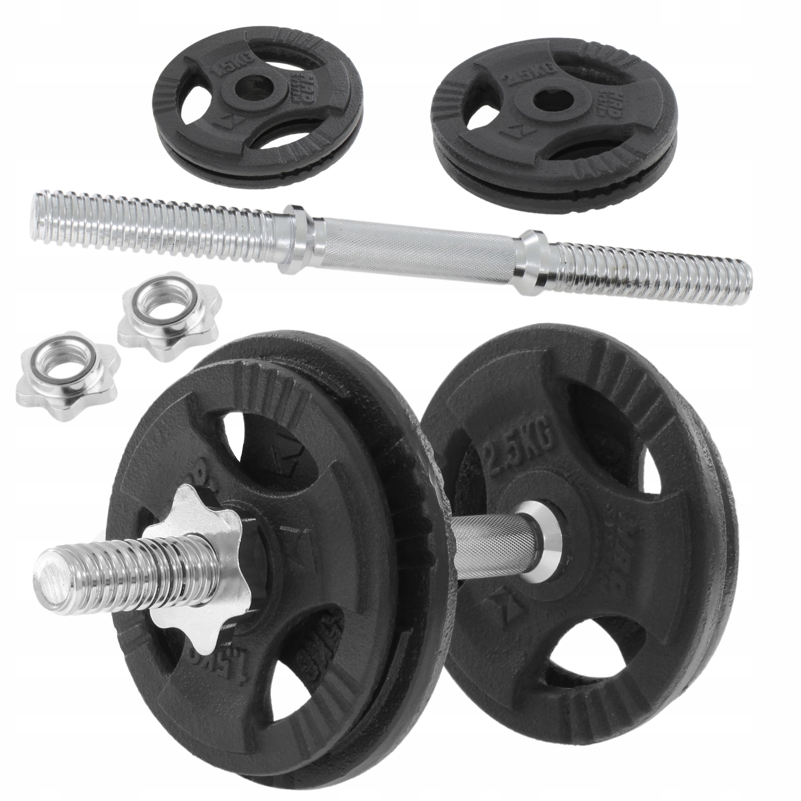 HRD SYSTEM HANTLA ŻELIWNA REGULOWANA 10KG HANTLA SZTANGA ZACISKI EAN (GTIN) 5901619328897