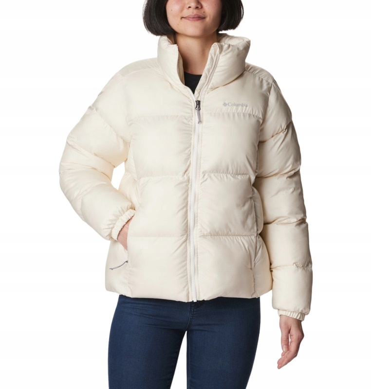 Columbia Puffect Jacket, krémová dámská bunda 1864781191 XL
