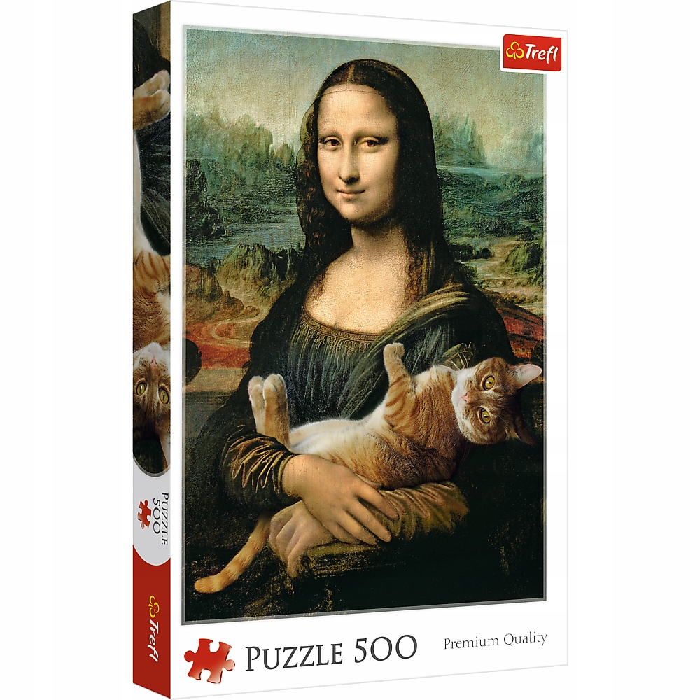 

Puzzle 500el. Mona Lisa i kot Mruczek