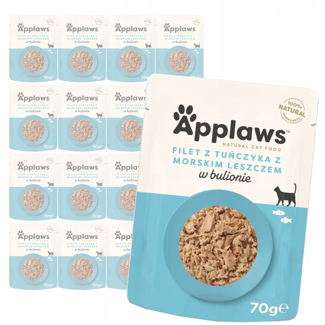Levně Applaws Cat Mokré Krmivo Pro Kočky 16x70g Tuňák s lískou v vývaru
