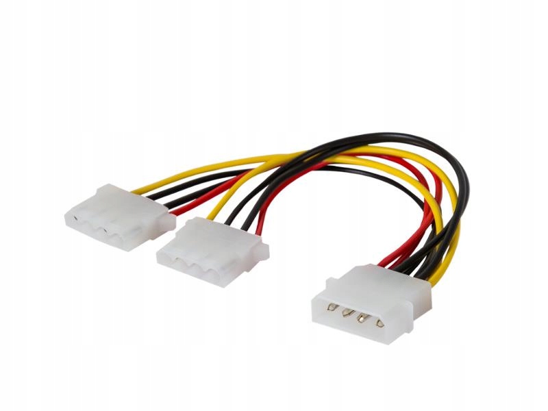 KABEL ZASILAJĄCY AK-09 MOLEX - 2x MOLEX 0,18M