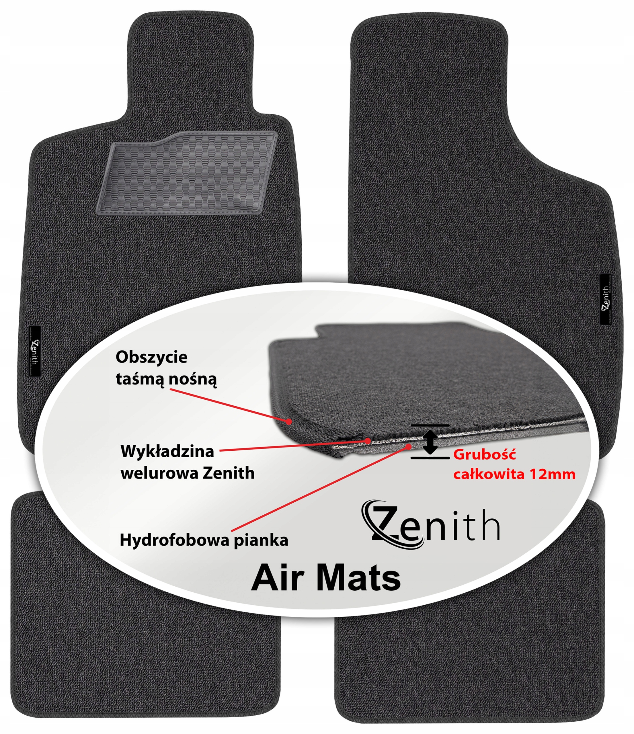 Citroen Saxo Hb 1996-1999 Velúrové koberčeky do auta Zenith Air Mats