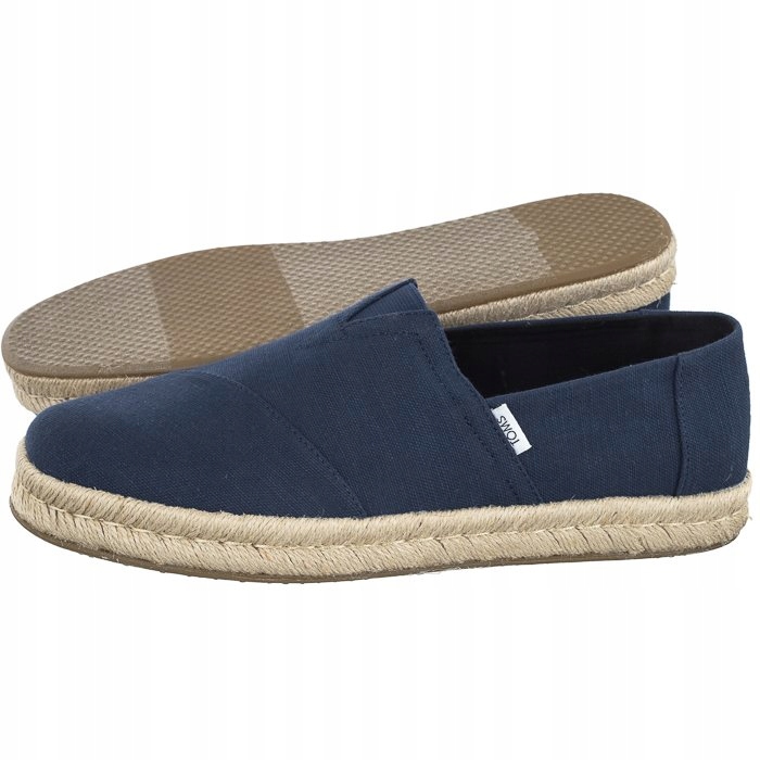 Pánské nazouvací espadrilkové boty Toms Alp Rope 2, modré, velikost 10019870