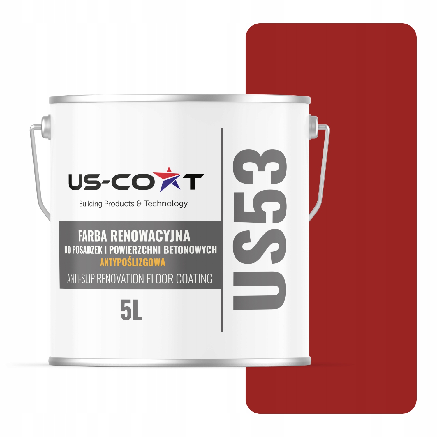 Renovačná Farba Na Podlahy Protišmyková Červená Signálna Ral 3001 5 L