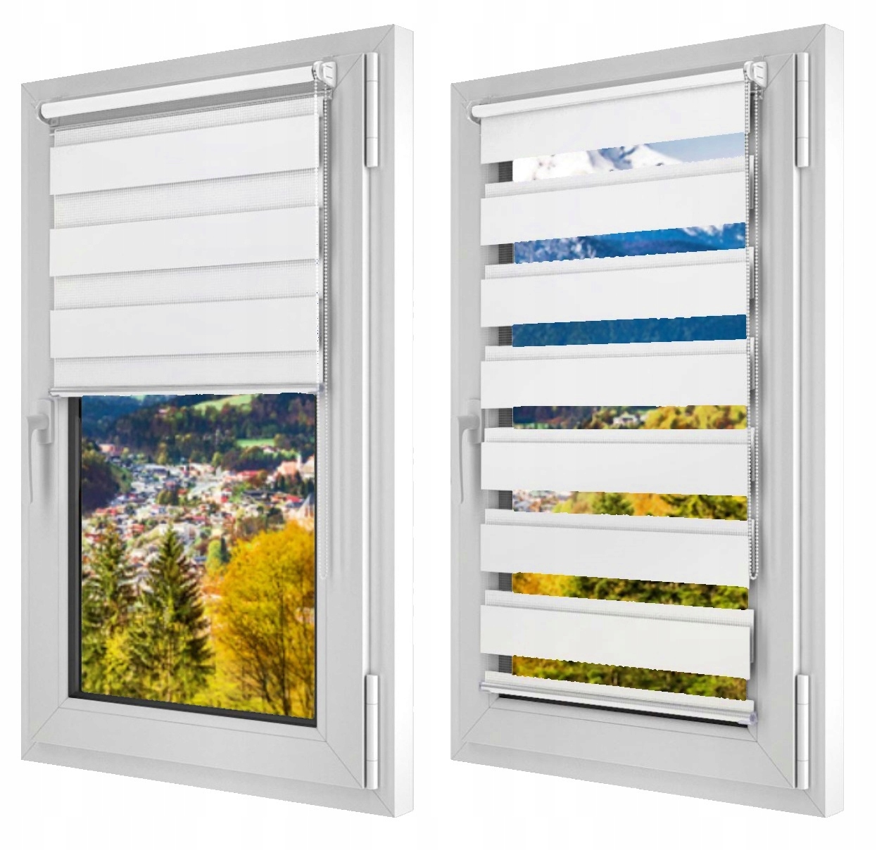 

Roleta okienna czarna biała 67x150 Dzień I Noc