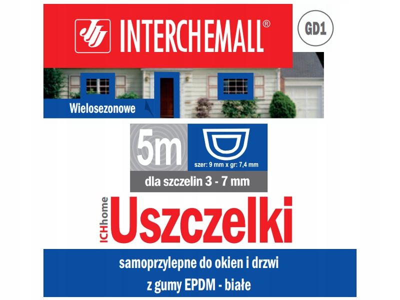 

Uszczelka Samoprzylepna Do Okien I Drzwi Białe GD1