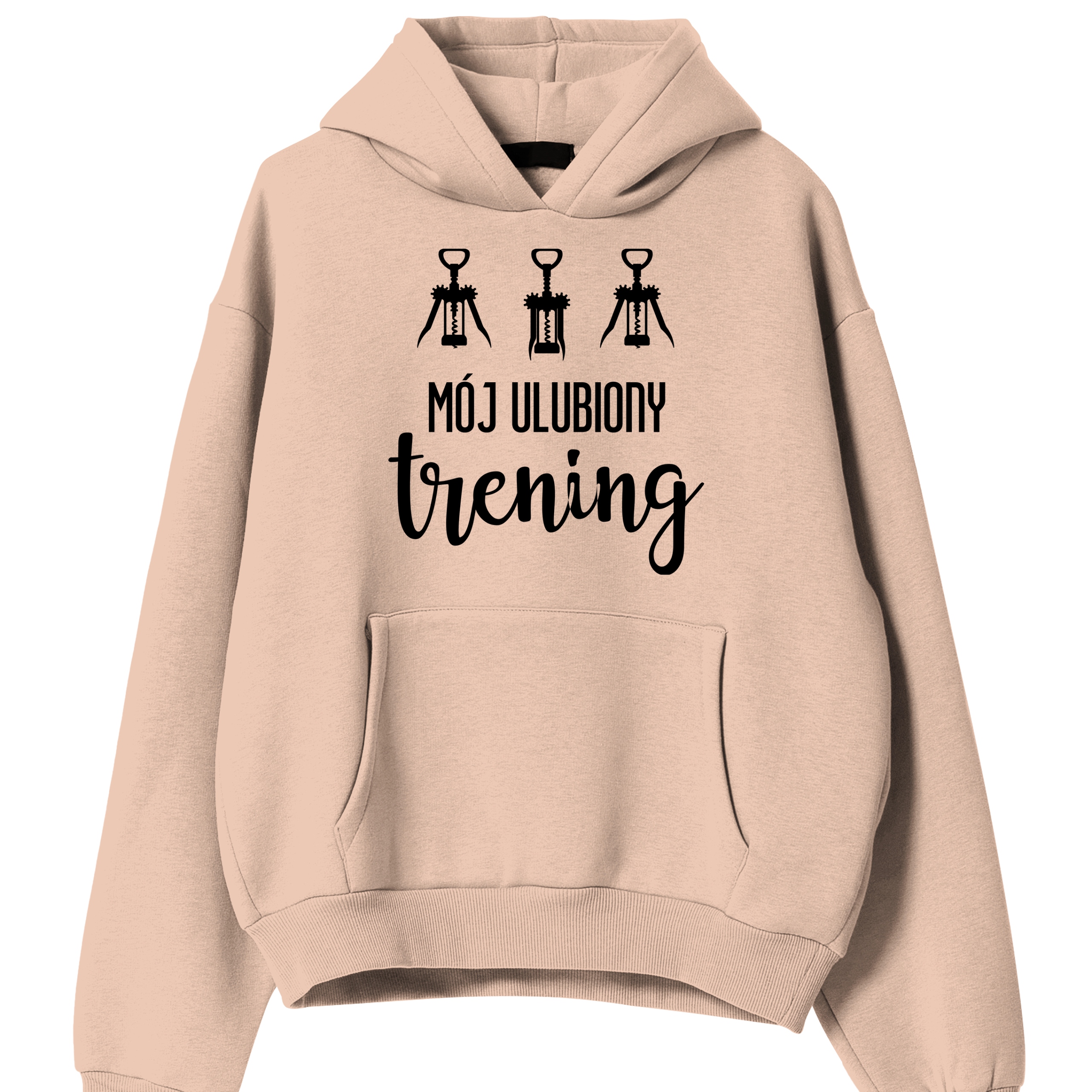 Mikina Broskev pro milovnici vína Můj Oblíbený Trénink M