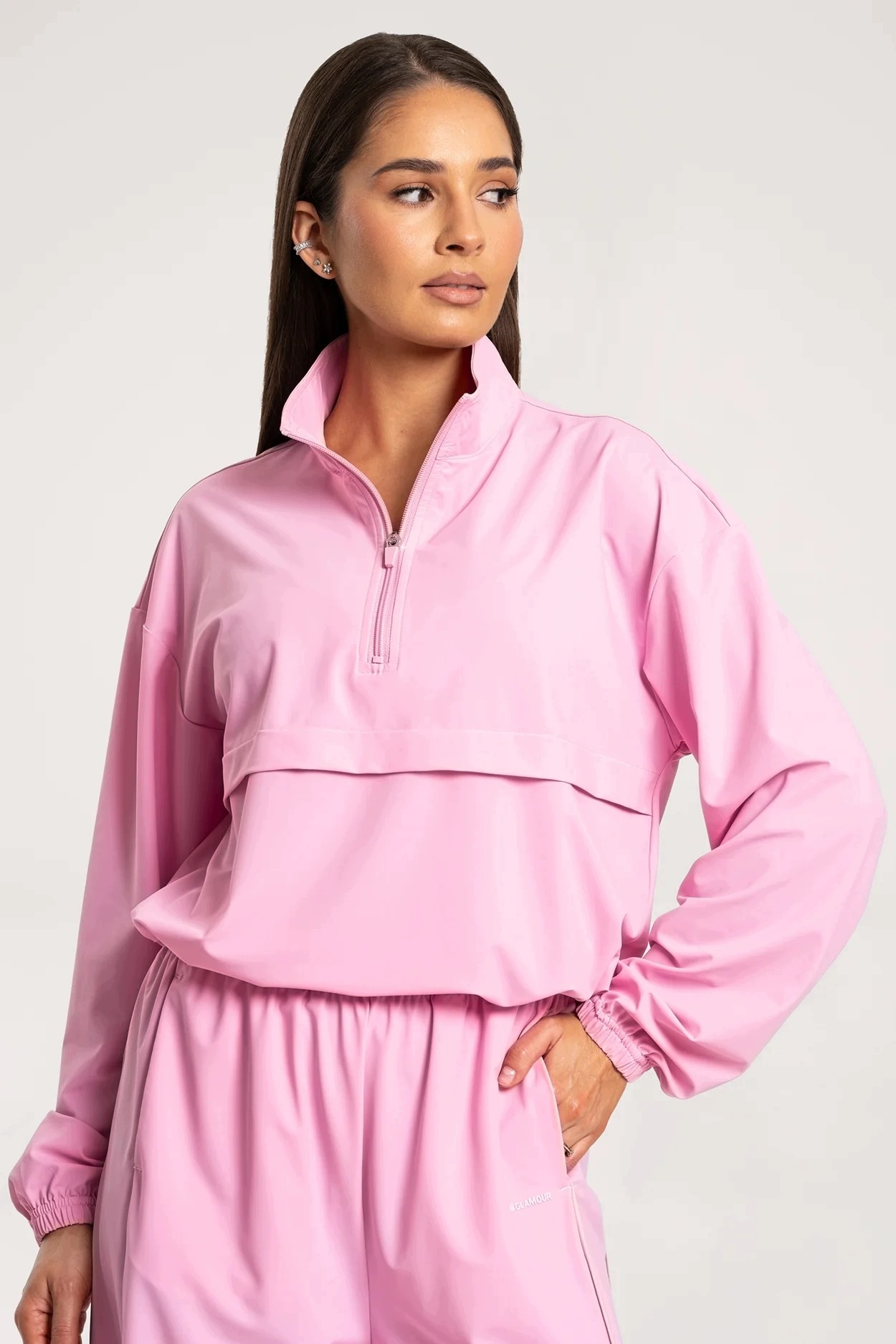 Gym Glamour Mikina slick UN1FORM light pink vel. Xs