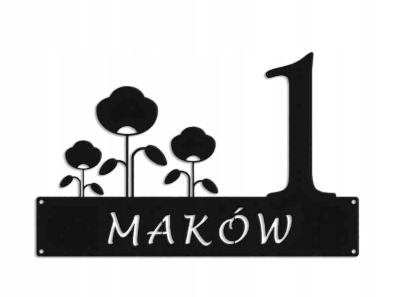 Číslo Na Dom 48 cm Tabuľa Adresa Ocel 2 mm Grafika 5728