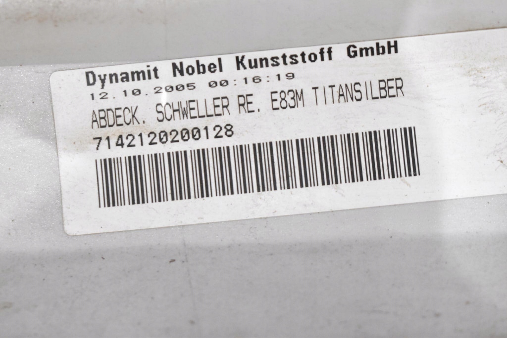 cap threshold right 354/7 m-packet BMW X3 E83 06-10