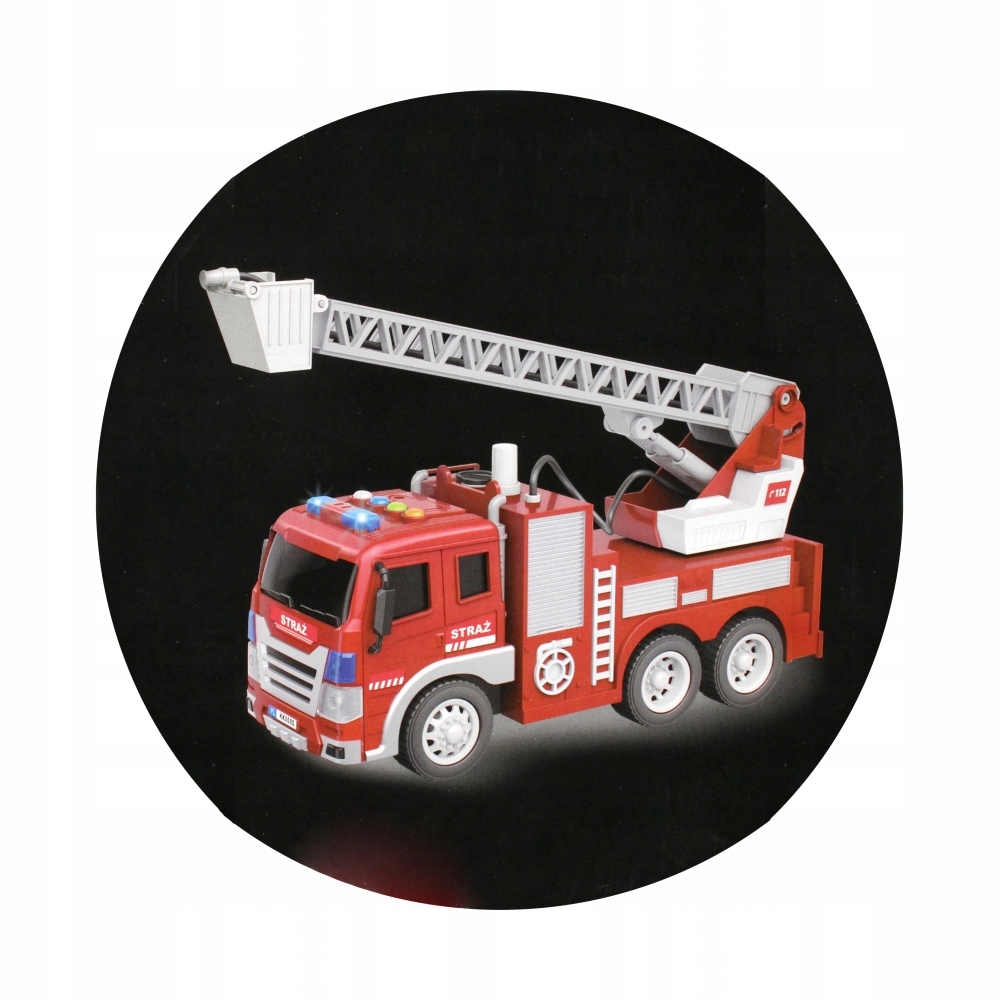 Auto Straż Pożarna z wodą Moje Miasto MEGA CREATIVE 522121 Materiał plastik