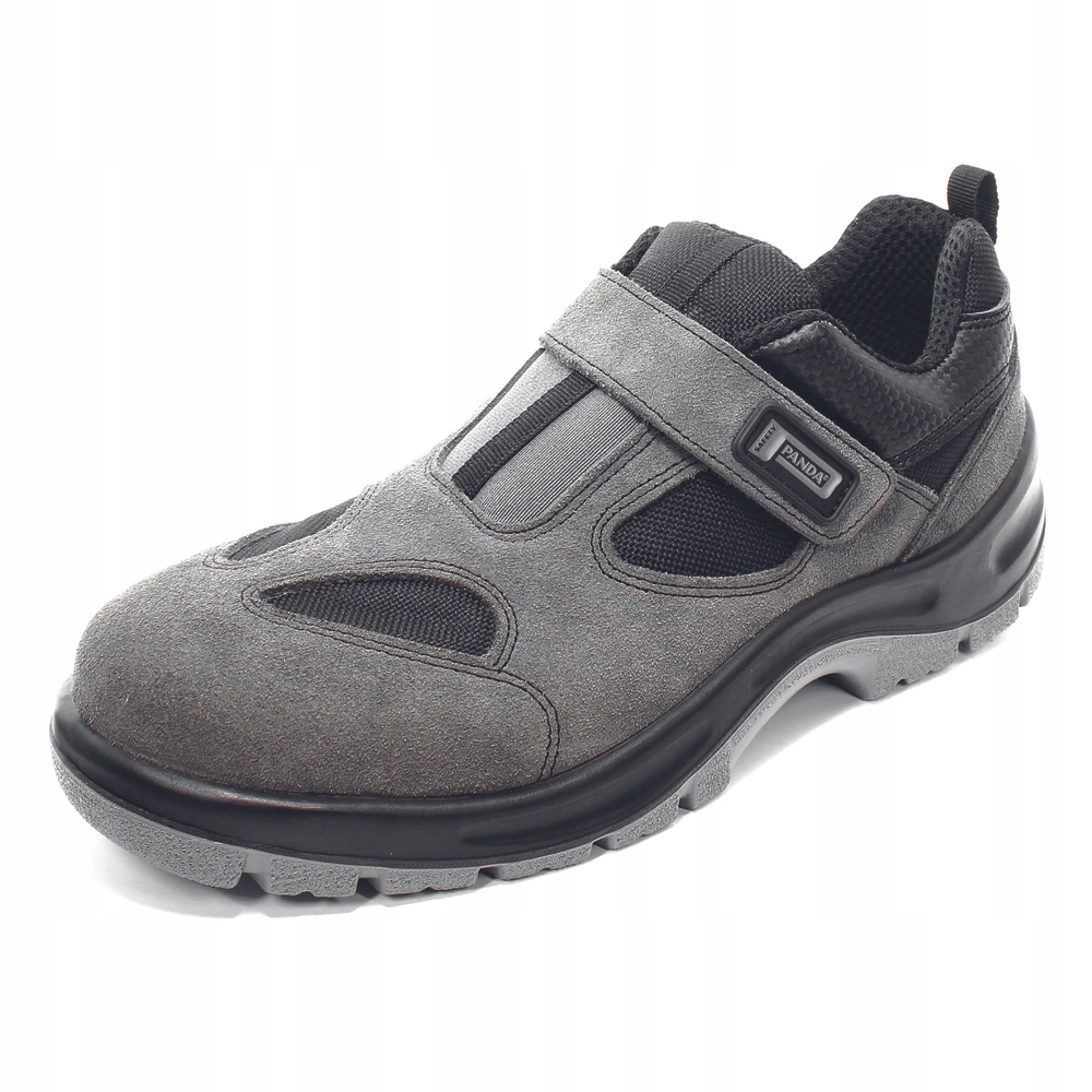 Lehké pánské pracovní sandály s Noskem, Kožené Bozp, Prodyšné Auge S1 43