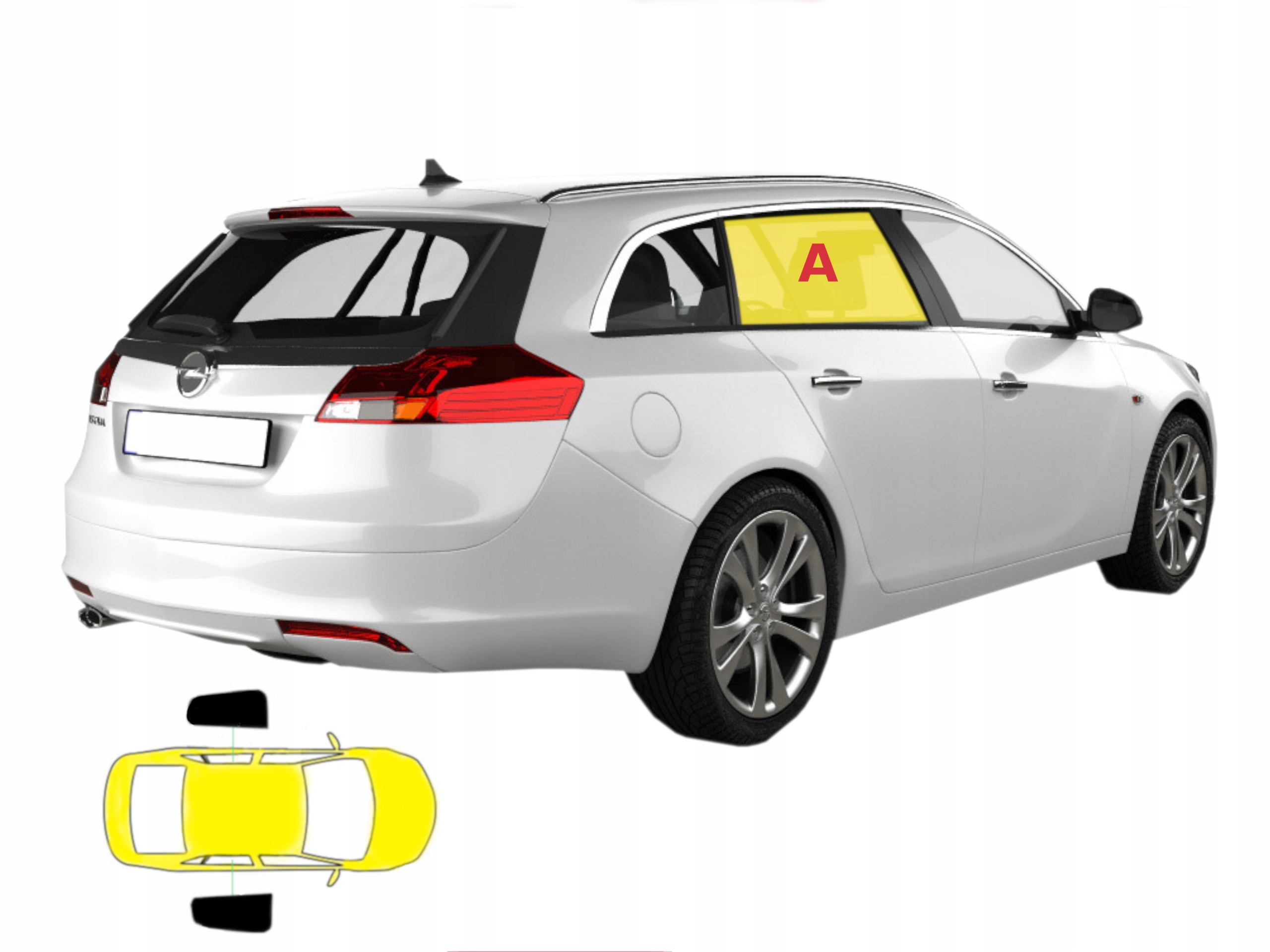

Zasłonki dedykowane Opel Insignia A kombi 2 szt.
