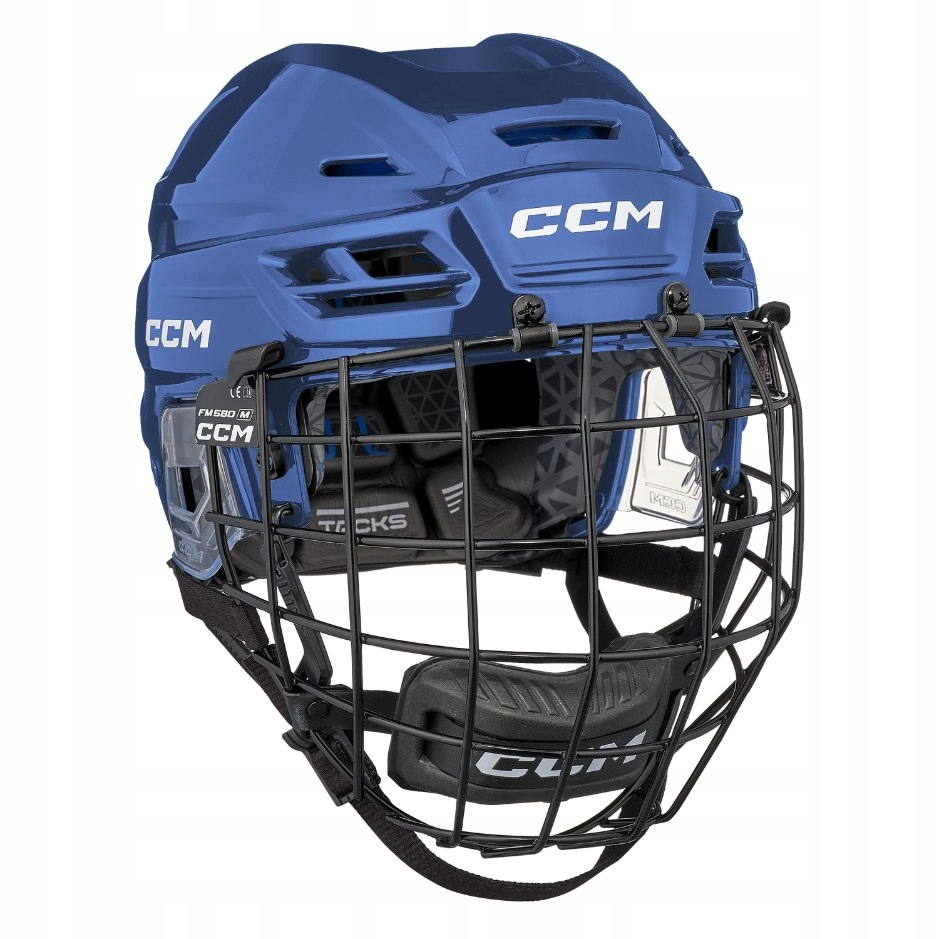 CCM Hokejová helma CCM Tacks 310 S26 Sr combo, Senior, 55-59 cm, modrá, M