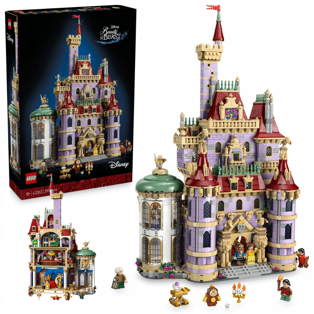 Lego 43263 Disney Zámek z Krásky a zvířete Zámek Lego Princezny