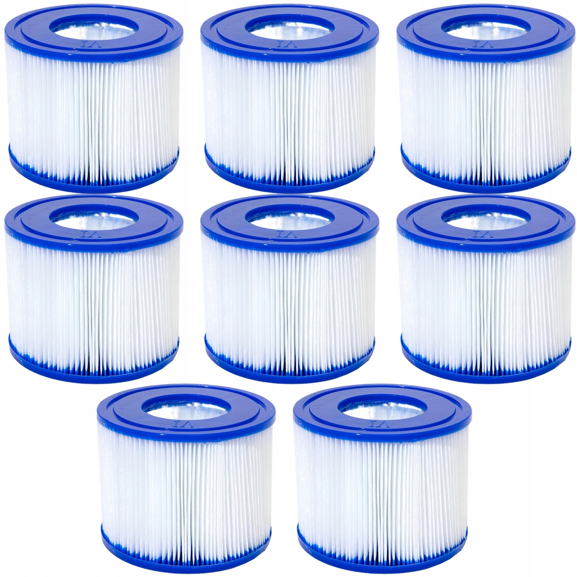 8x Filtry do pompy basenu Jacuzzi Lay Z Spa Bestway 60311 typ VI Lay-Z-SPA