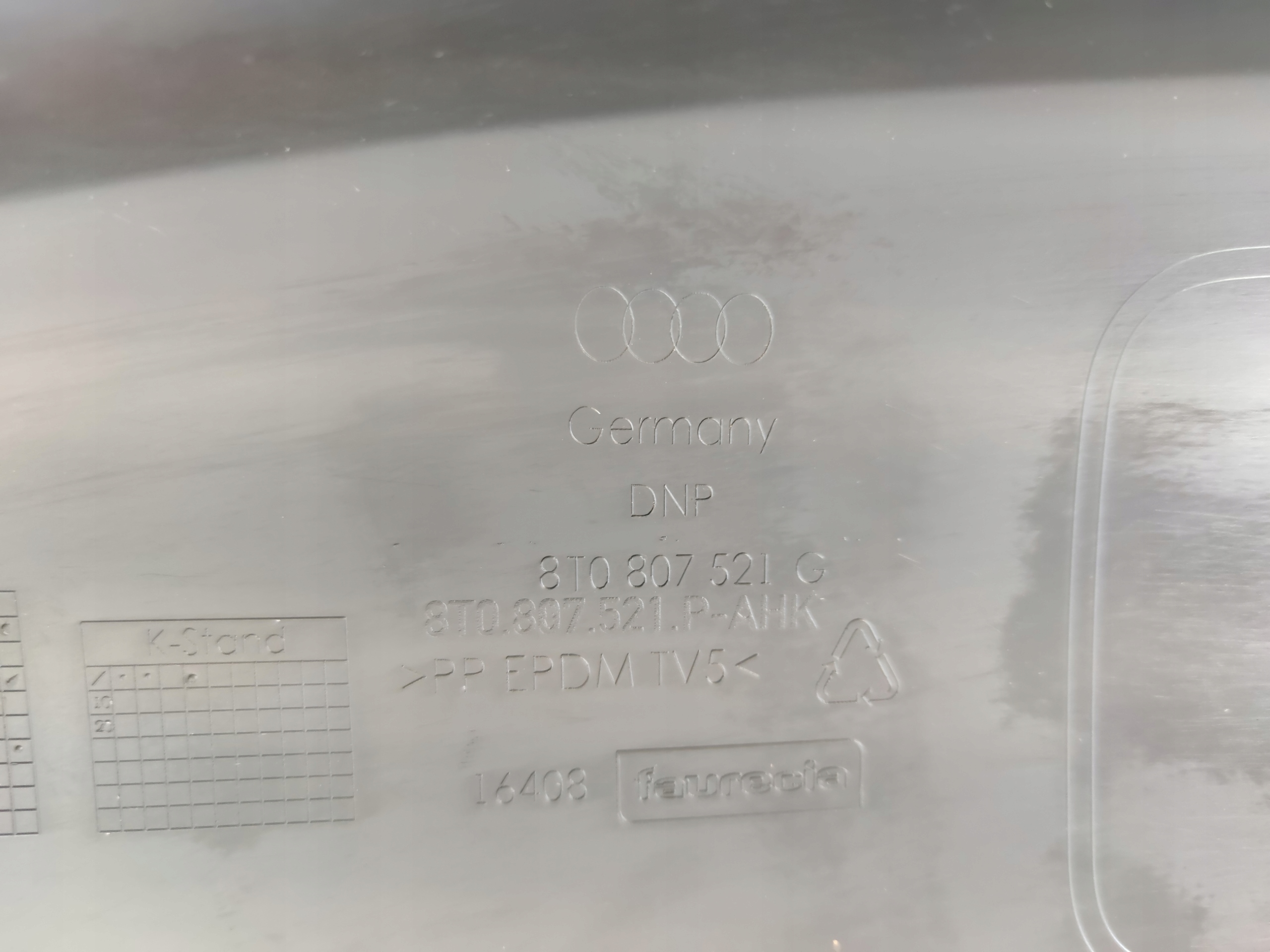 AUDI A5 8T0 SPOILER ACCESSORI PARAURTI POSTERIORE MODANATURA
