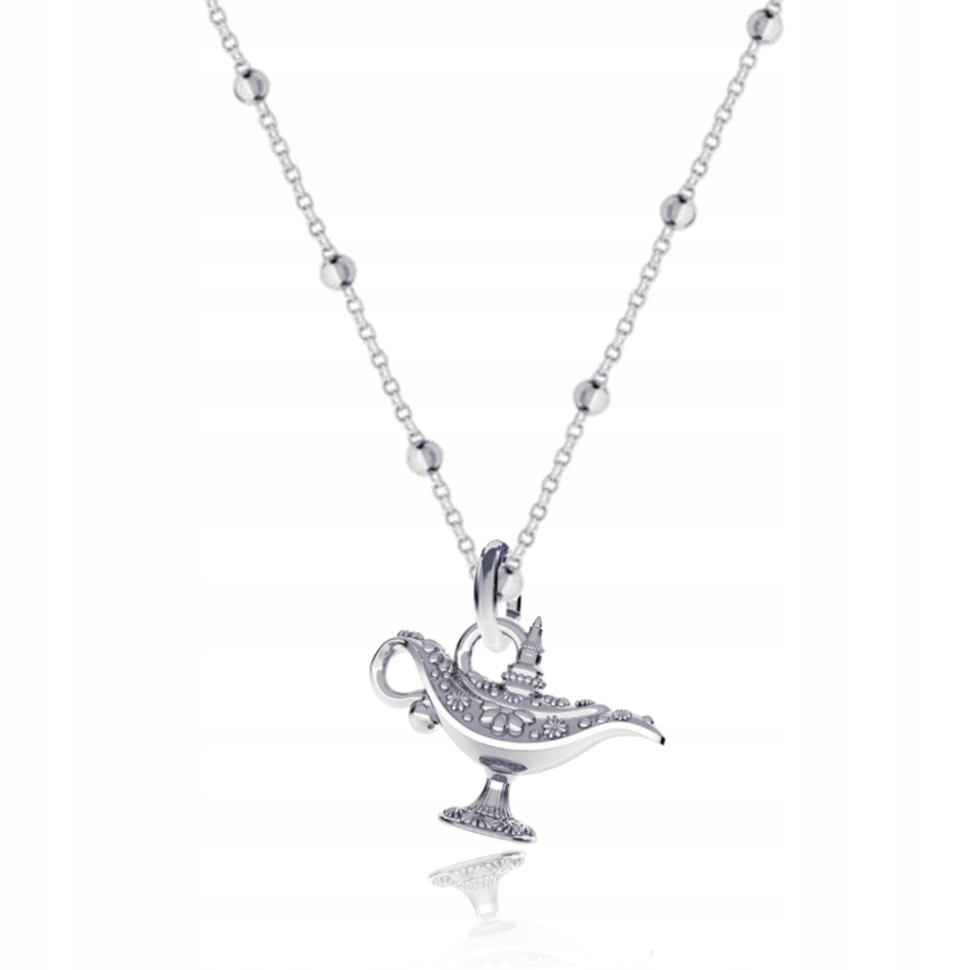 Lampa Aladyna 3D Stříbrný kuličkový náhrdelník stříbro 925 Symbol snů