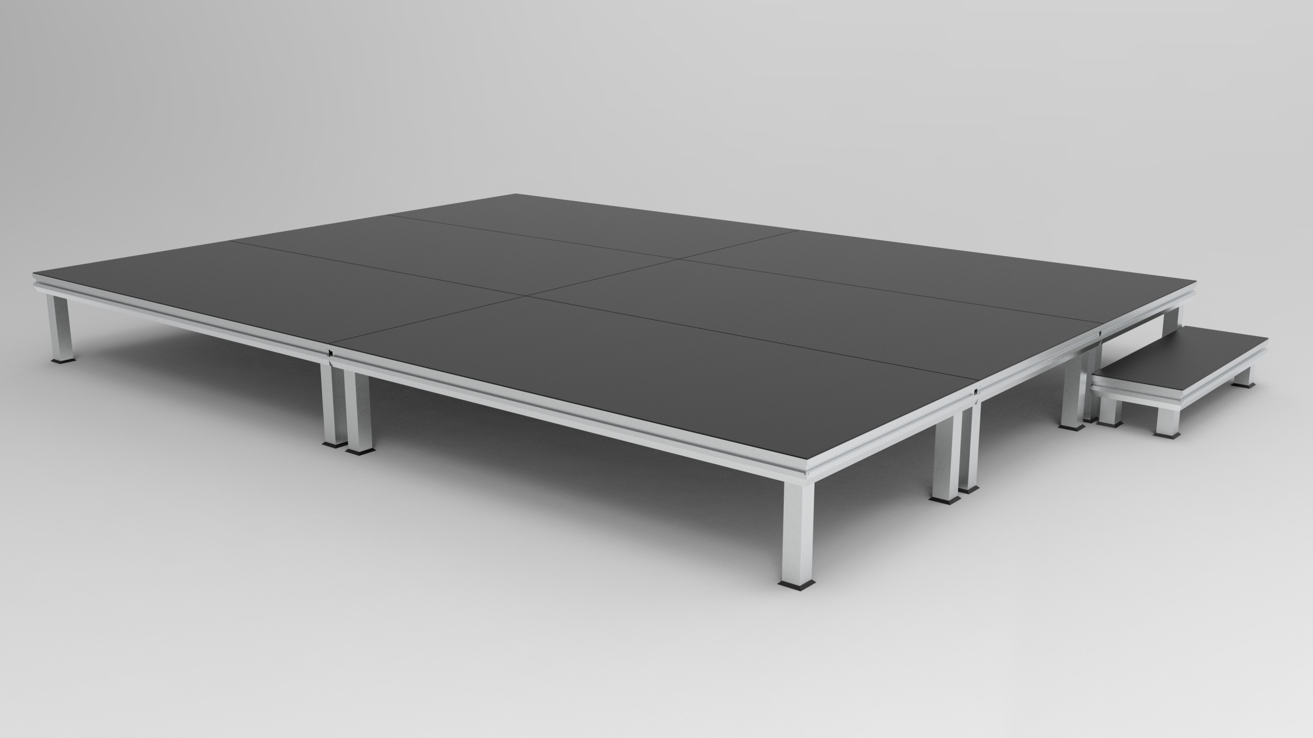 Этап 4мкс3м (12м2) с этапом и тележкой перехода