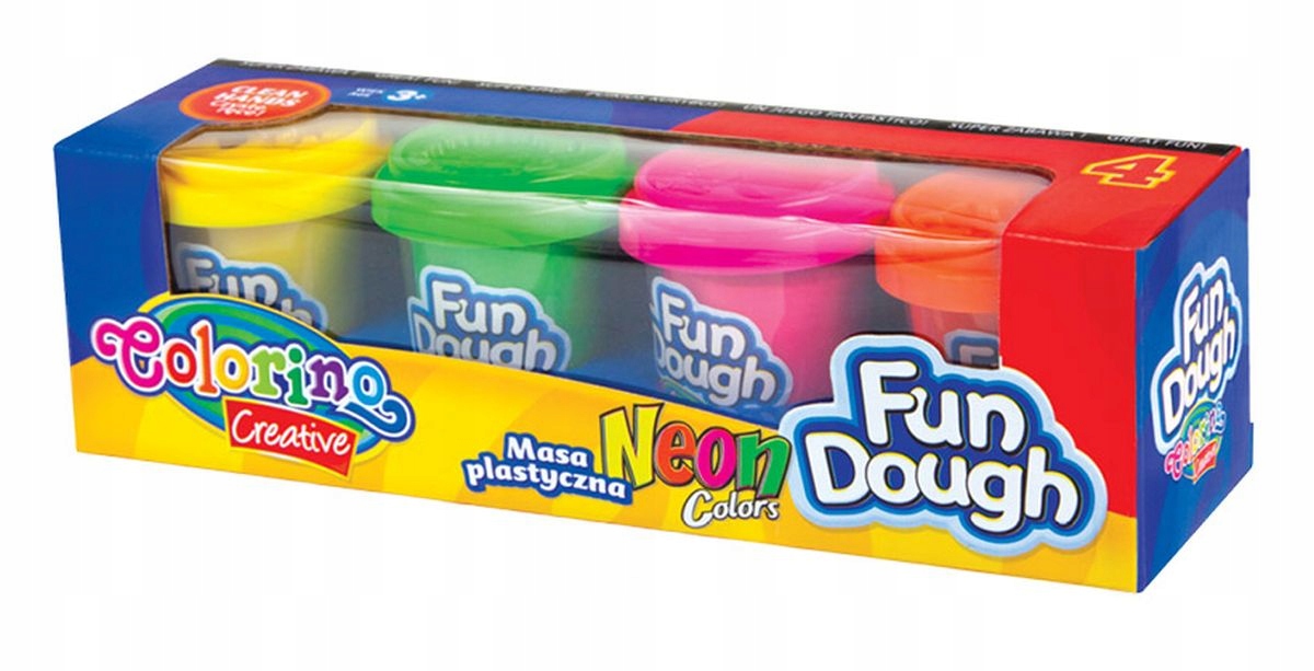 

Colorino Masa Plastyczna 4 Kol Neonowe Foremki