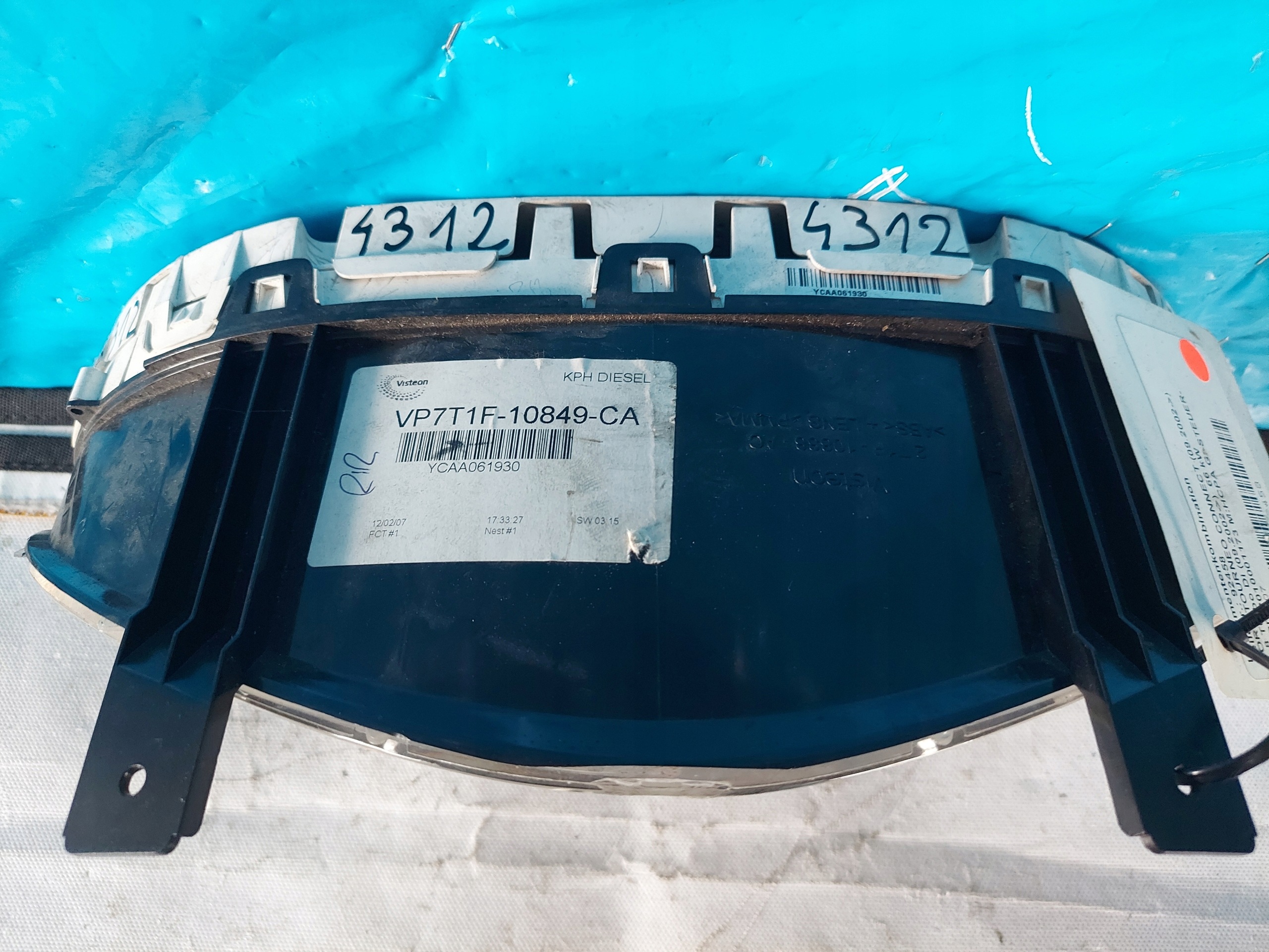 dials clock FORD TOURNEO 1.8 TDCI VP7T1F-10849-CA