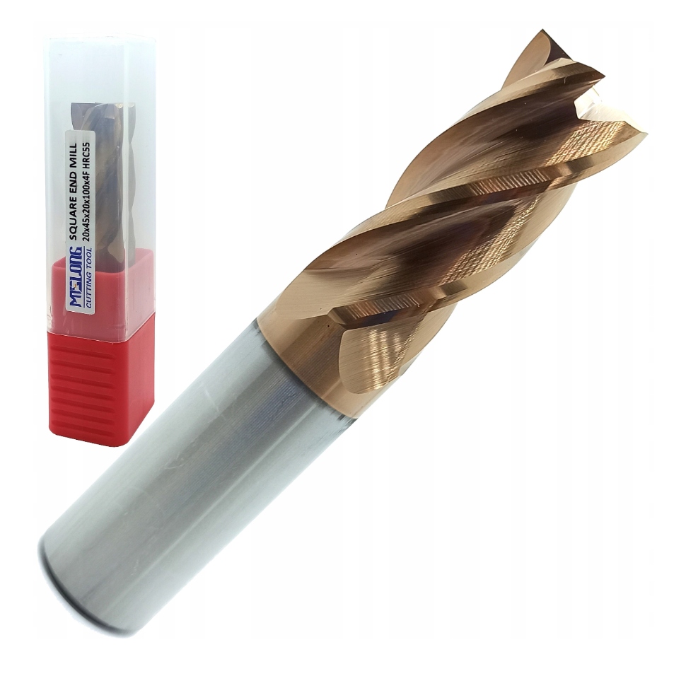 Frez Węglikowy Vhm Mts fi 20mm 55 Hrc 4pióra Test