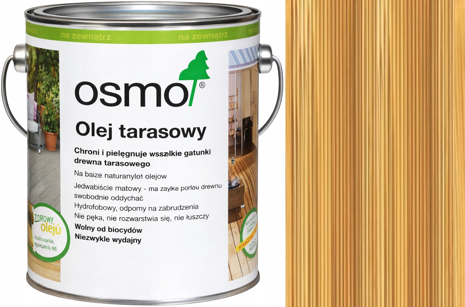 Osmo 007 Teak Bezbarvý terasový olej 2,5 l bezbarvý na dřevo