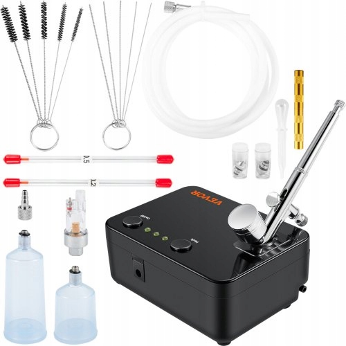 Sada Airbrushů Vevor Dual Action Kompreesor 30 Psi 230V Pro Líčení