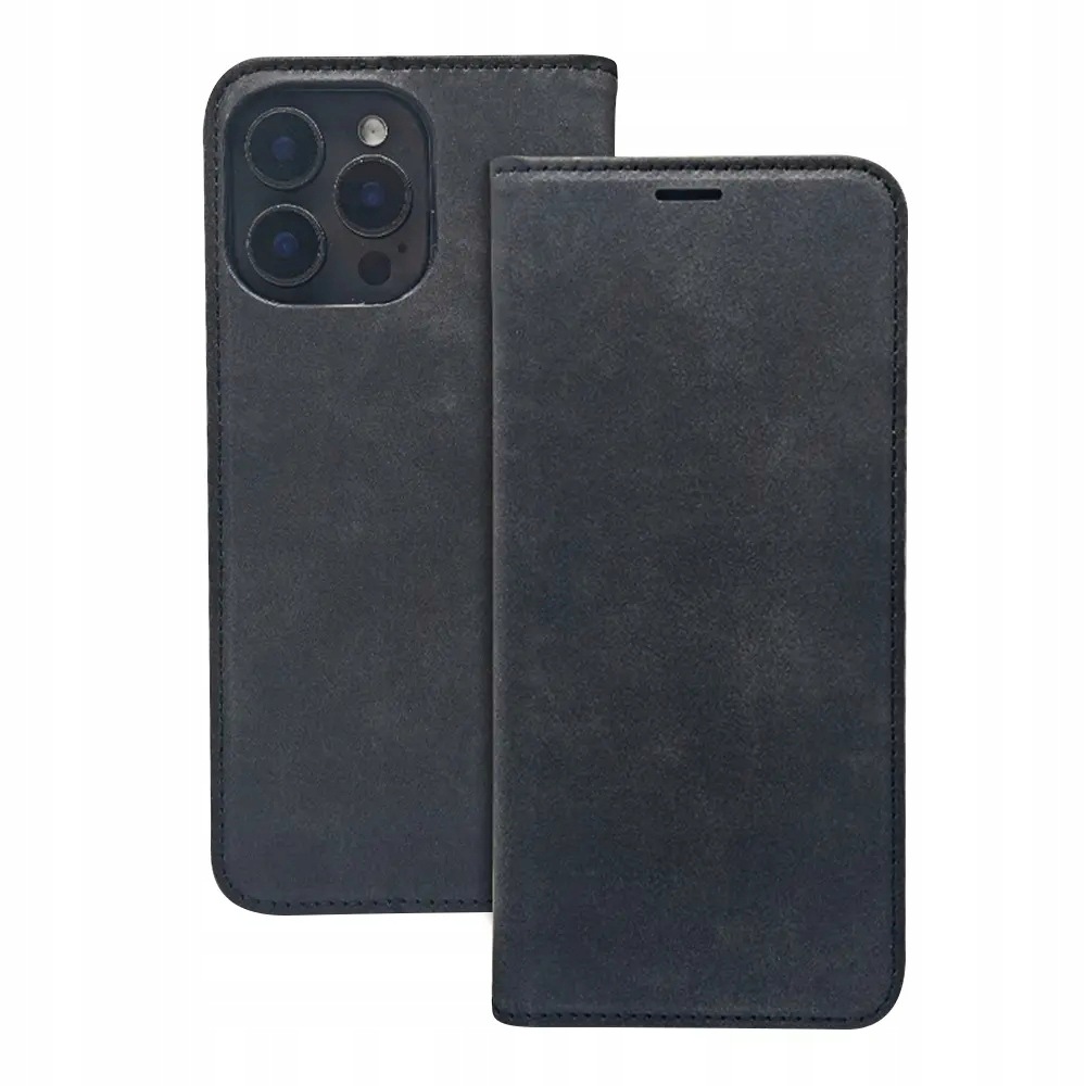 Etui Smart Suede do Samsung Galaxy S25 Fe czarne Tfo