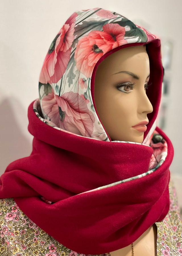 Nákrčník Kapuce komíno kapuce Polský oboustranná