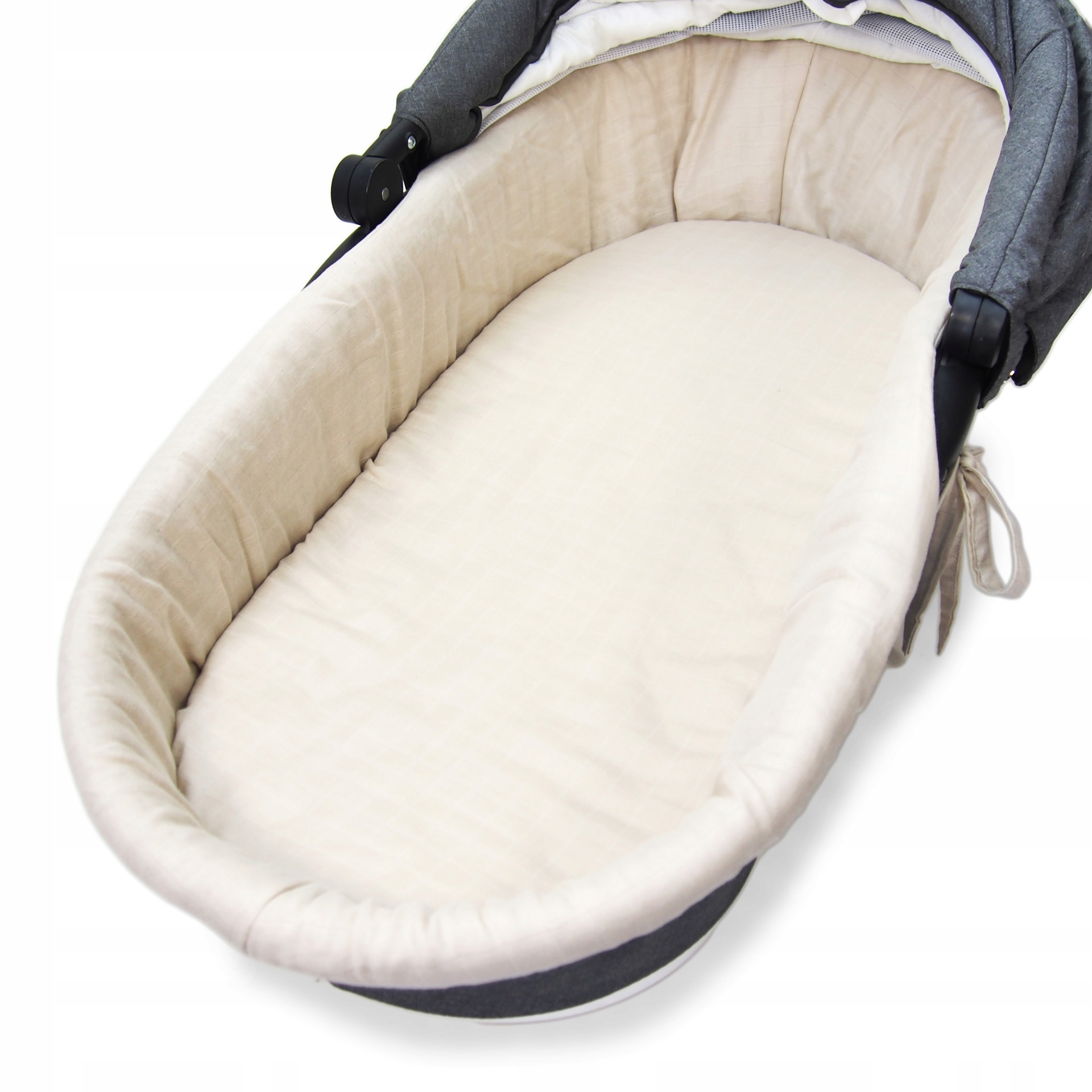 WKŁADKA DO GONDOLI WÓZKA PRZEŚCIERADŁO MUŚLINOWA