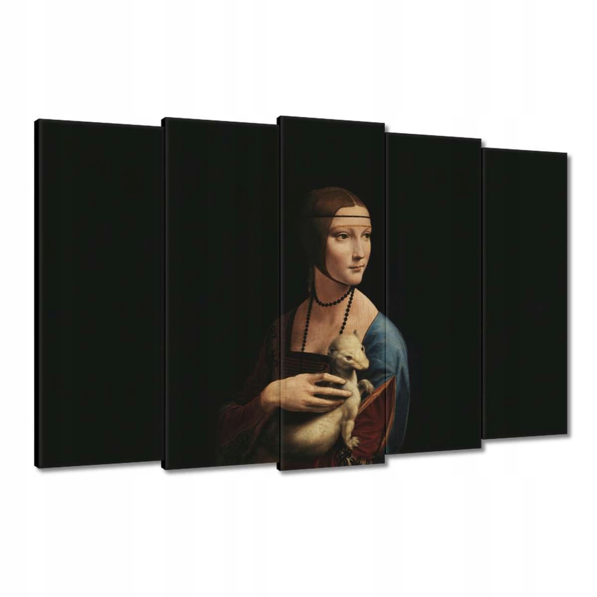 Obrazy 150x95 Dáma s lasičkou Gronostaj