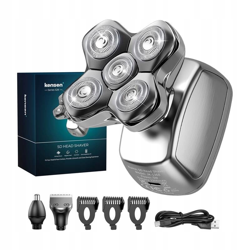 Zastřihovač Kensen Na Tělo 6D S Akumulátorem Stříbrný 05-KGTJ41-10A