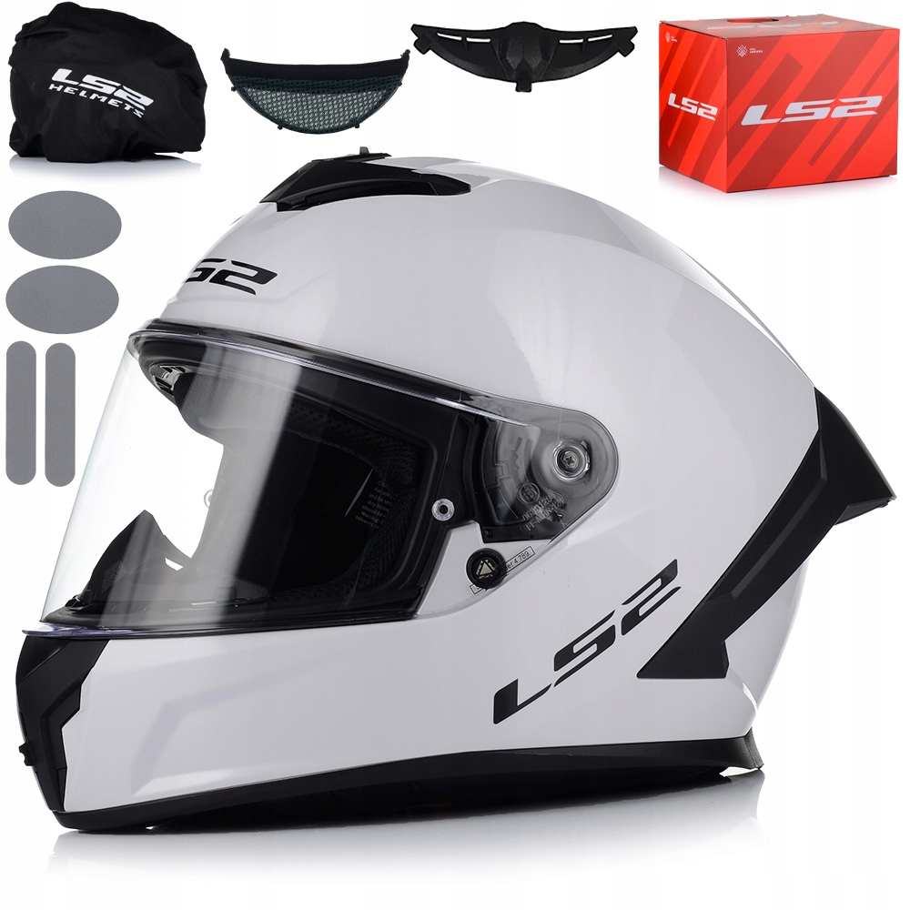 Motocyklová Prilba LS2 FF820 Rapid III Biela Systém Pinlock Ecer 22.06