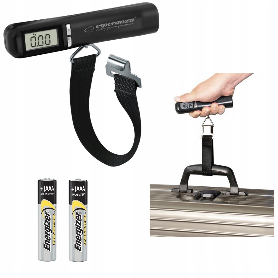 

Waga Bagażowa Hakowa Wędkarska Ręczna 50 Kg