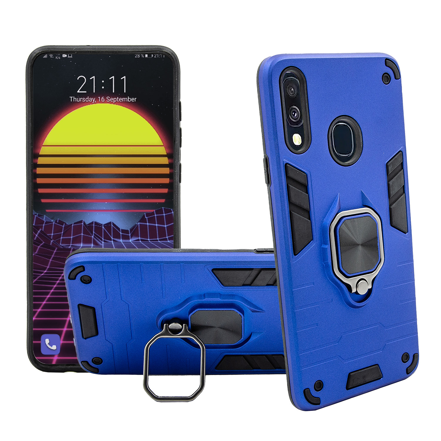 

Etui Pancerne do Samsung Galaxy A40 Obudowa Ring