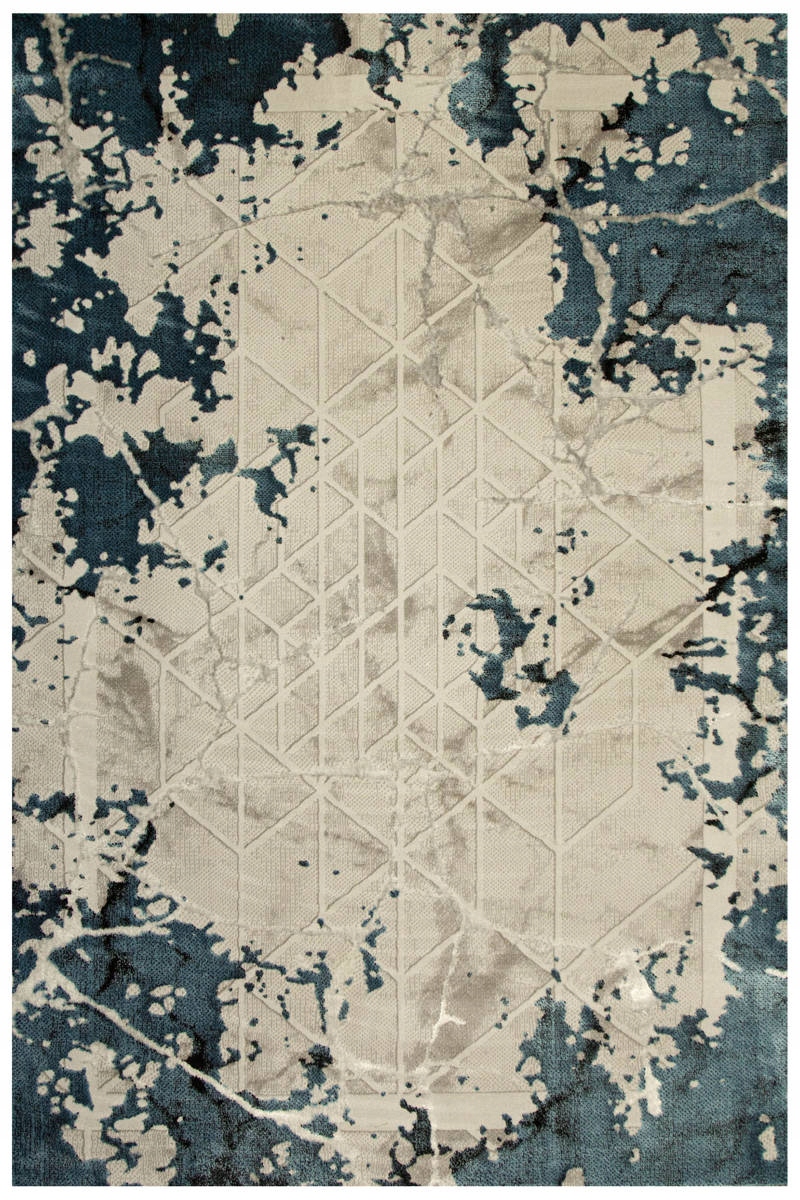 Dywan Betonowy Dwupoziomowy Trójkąty Romby Kreski Allora Plus 240x330 cm
